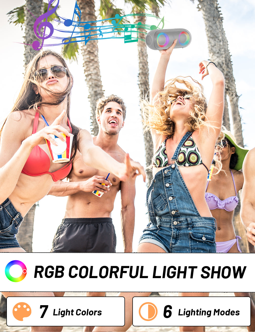 Amazing NOTABRICK Bluetooth Speakers, Portable Speakers Bluetooth Wireless(100FT Range) with 30W Loud Stereo Sound