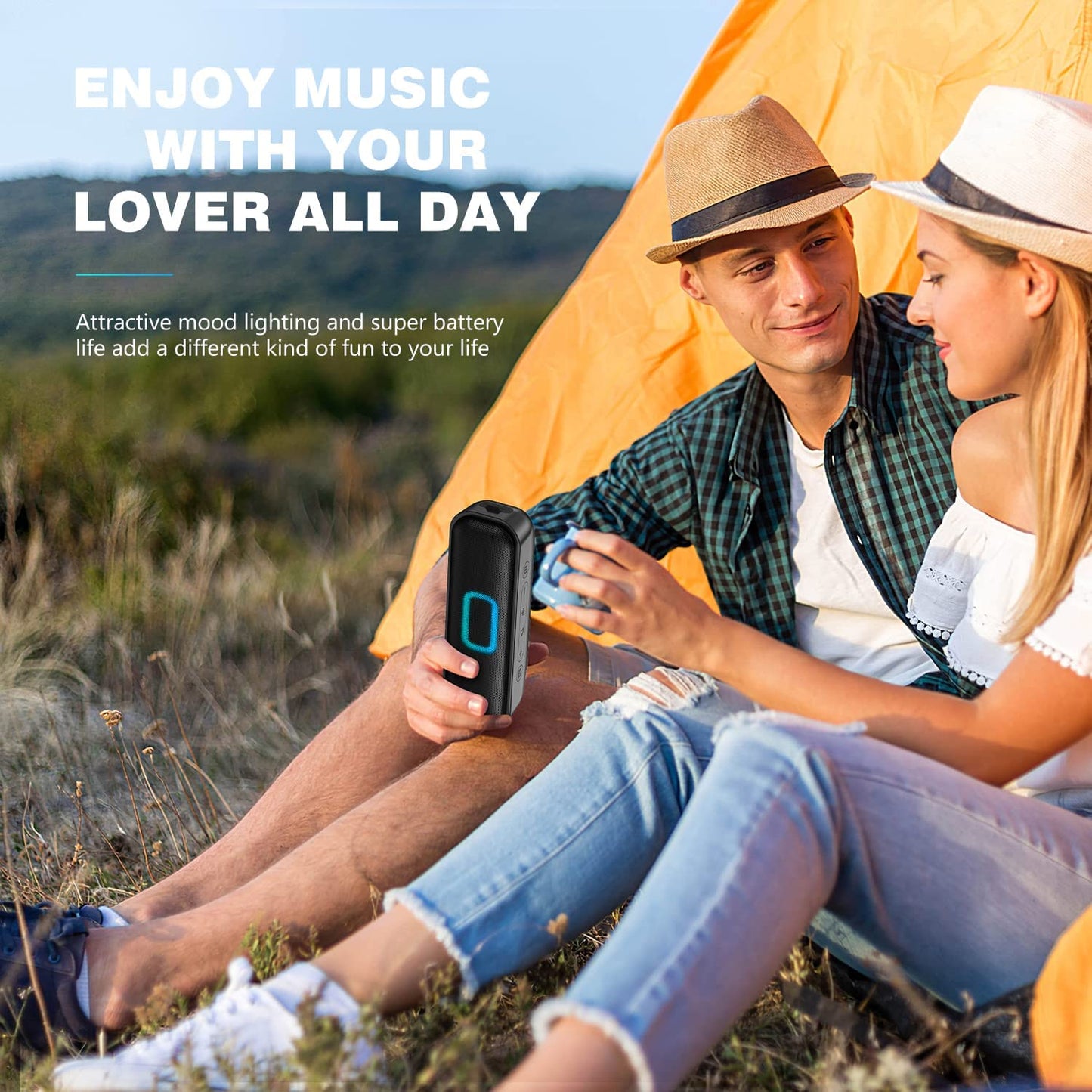 Wonderful Bluetooth Speakers, Portable Speakers Bluetooth Wireless with 20W Stereo Sound