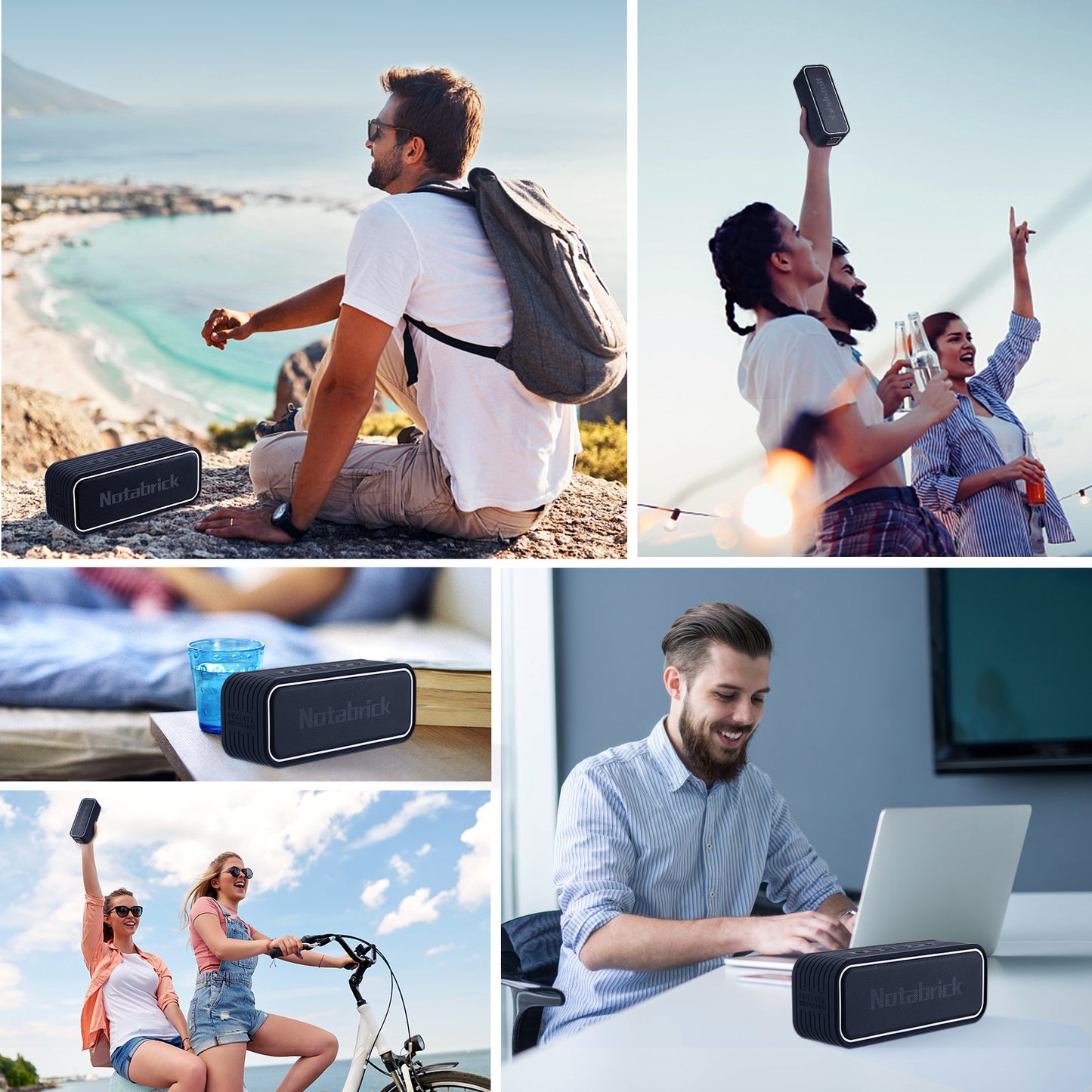 Perfect Bluetooth Speakers, 40W IPX7 Waterproof Portable Speaker with HD Loud Sound