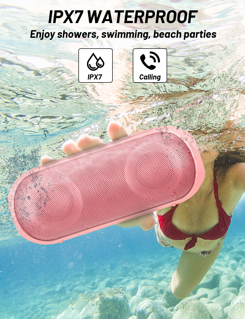 Amazing  NOTABRICK Bluetooth Speakers, Portable Speakers Bluetooth Wireless(100FT Range) with 30W Loud Stereo Sound