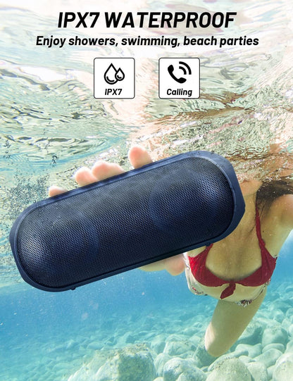 Amazing  NOTABRICK Bluetooth Speakers, Portable Speakers Bluetooth Wireless(100FT Range) with 30W Loud Stereo Sound, IPX7 Waterproof Shower Speakers, RGB Multi-Colors Rhythm Lights, 1000mins Playtime